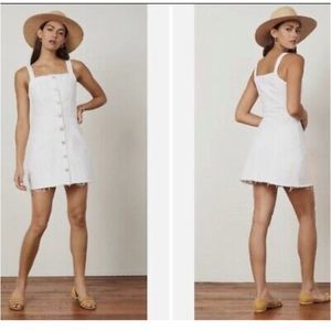 BOYISH Kennedy white denim dress XS